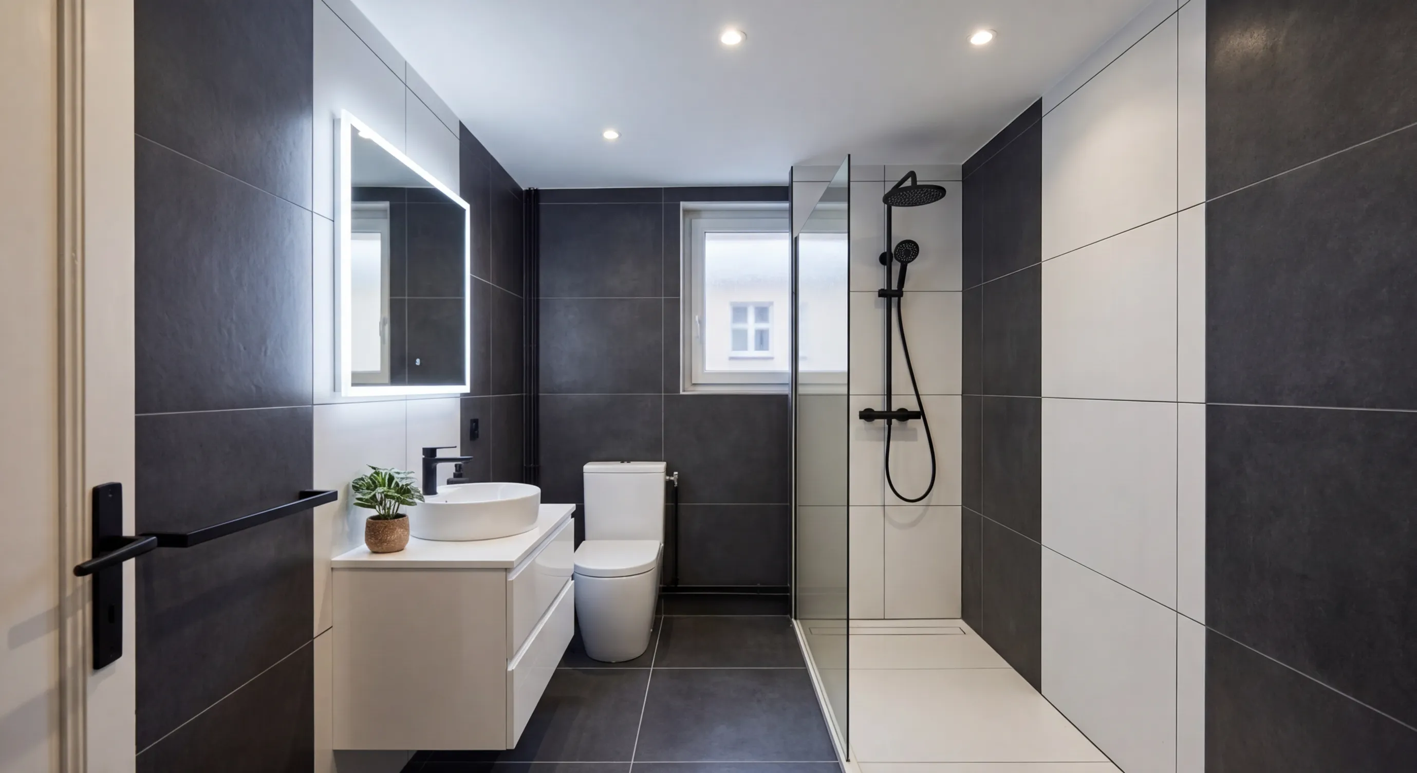 Salle de bain rénovée à Lyon — résultat après travaux