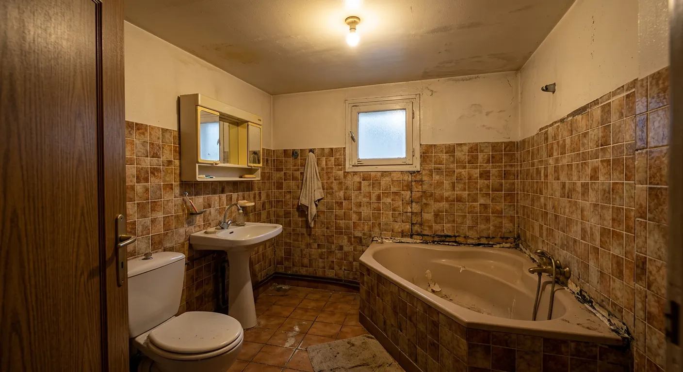 salle de bain avant rénovation Villeurbanne